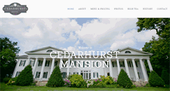 Desktop Screenshot of cedarhurstmansion.com